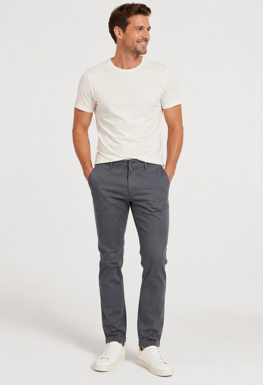 33 x 30 grey slim fit dress pants chino flat front flex EUC J.Crew career casual